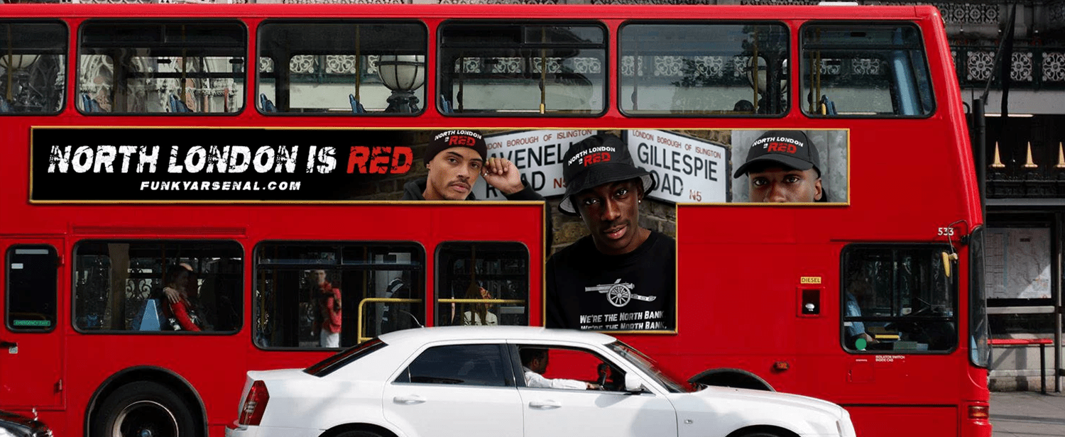 North london is red bus banner